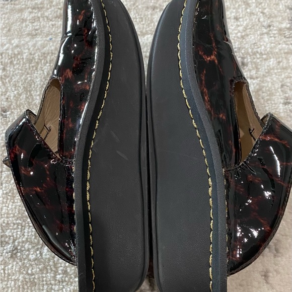 Women’s Algeria Black Tortoise Patent Leather PG Lite Clogs Mules Shoes 5/35 - Picture 9 of 10